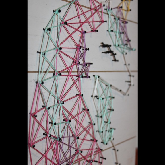 Unicorn string art wooden wall plaque NWT - Picture 14 of 16